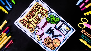 Business Studies Project File Front Page Design | Business Project Cover Page Decoration Ideas | Art