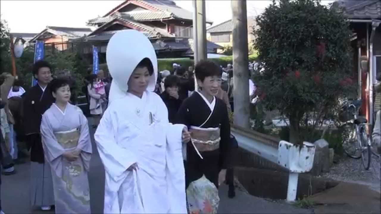 花嫁行列と長持唄in日撫神社 Youtube