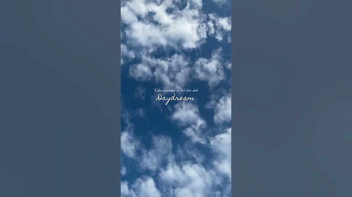 Allow yourself to daydream