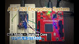 AES-128 CTR on Spartan-6 FPGA with STM32 SPI Interface