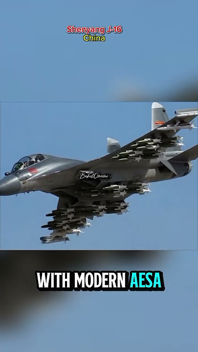 Ketika satu pesawat bisa menghantam darat, laut, dan langit sekaligus. #j16 #fighterjet #china #fyp