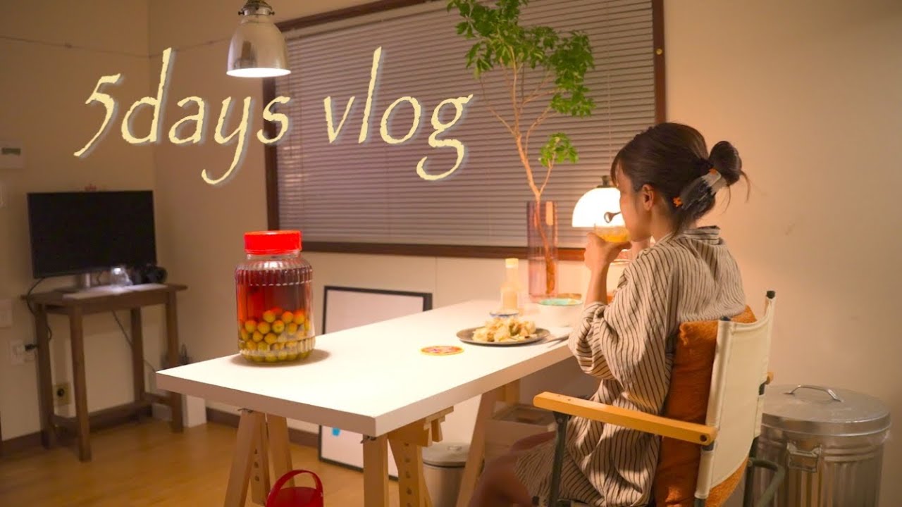 30代の５日間記録🏠日々の小さな息抜きとリアルな健康VLOG