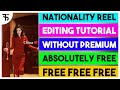 Nationality reel editing || Nationality reel for free without premium || Faceplay Premium