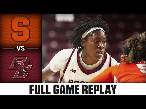 Syracuse vs. Boston College Full Game Replay | 2025-26 ACC Women's Basketball