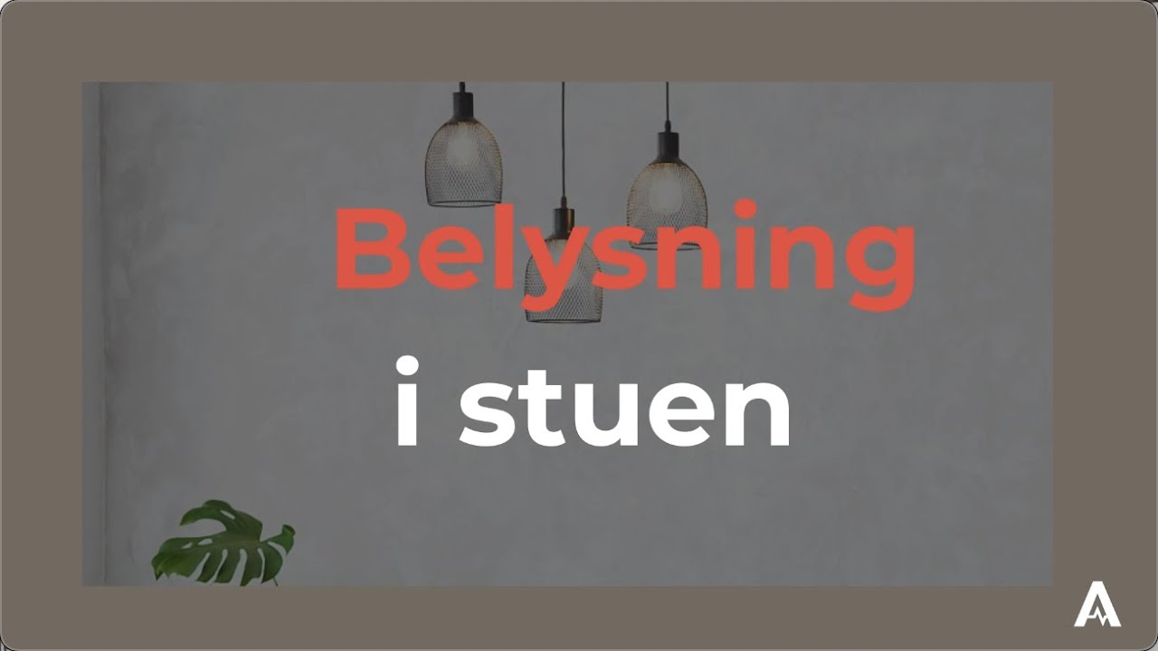 Hvordan velge riktig belysning til stuen?