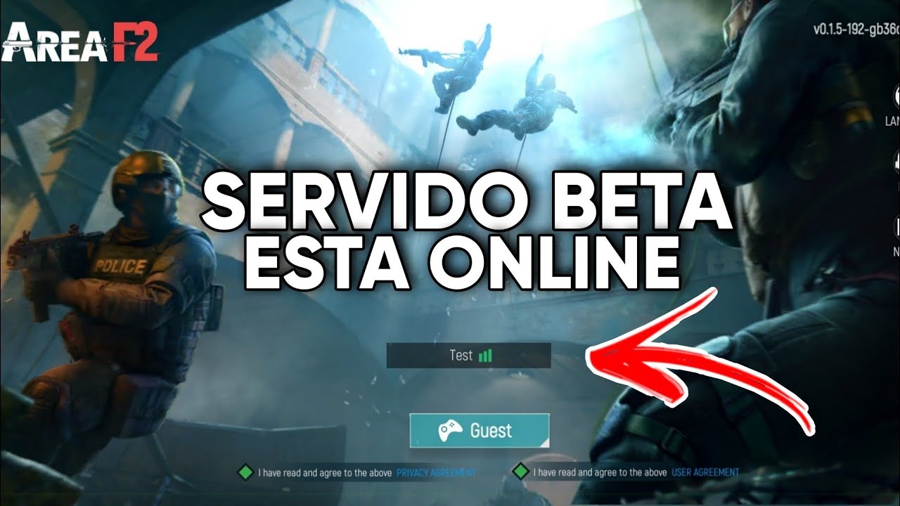 AREA F2 COM SERVIDOR TEST BETA ONLINE - SERVIDOR TEST ONLINE DO AREA F2