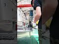 Drilling Process on Ribbon Mixer Body #ribbonblender #ribbonmixer #factory #powdermixer #drilling
