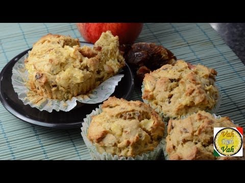 Apple & Date Muffins - By Vahchef @ VahRehVah.com