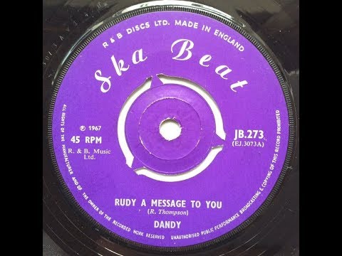 Dandy Livingstone - Rudy A Message To You ++ - YouTube