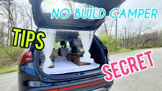 Seriously Useful Car Camping Tips for Beginner Campers | Easy NO BUILD SUV Camper Setup