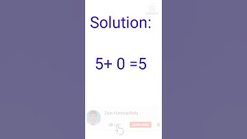 Additive Identity of Whole Number | Additive Identity Example