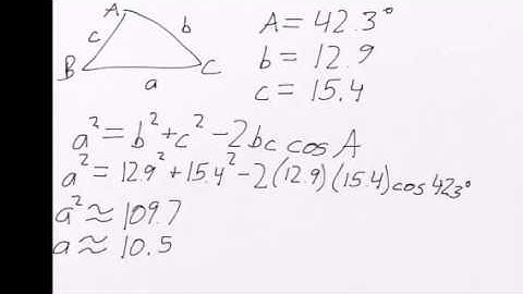 Trigonometry Lesson 18B: Solving SAS Triangles