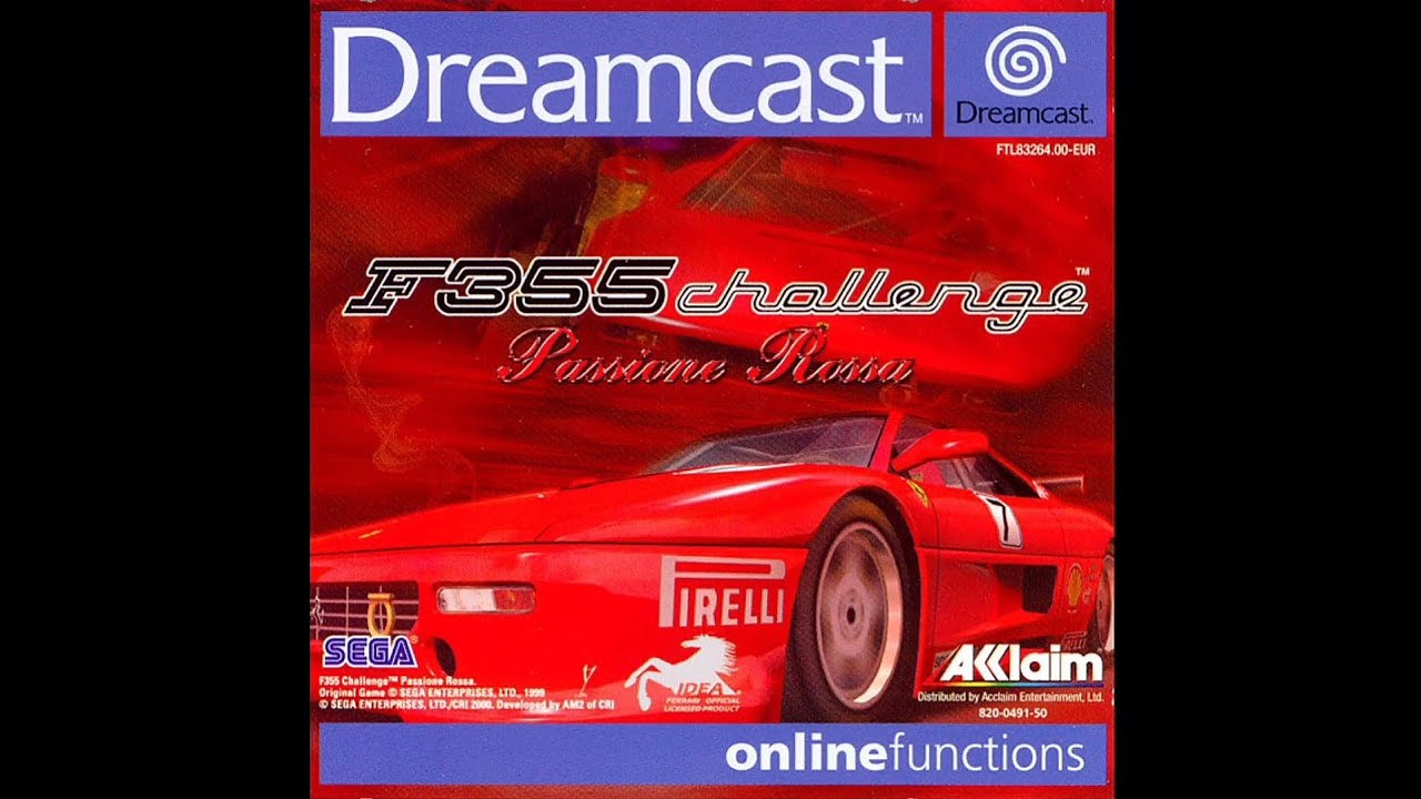 Notice F355 CHALLENGE PASSIONE ROSSA Pour Dreamcast PAL FR - Etat Correct - Boîte Abîmée - Notice Incluse