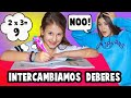 ¿QUE PASA CUANDO INTERCAMBIO DEBERES CON MI HERMANITA? 😱
