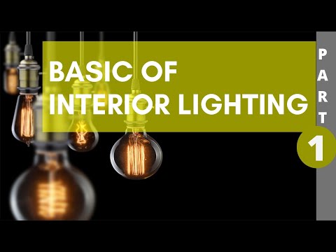 Video: Kakšno vlogo ima osvetlitev v notranjosti. Vrste razsvetljave