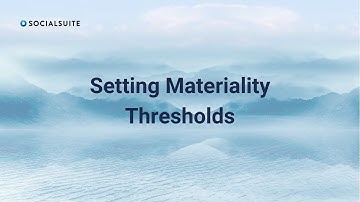 Setting Materiality Thresholds | CSRD & ESRS Compliance | Double Materiality | Impact & Financial