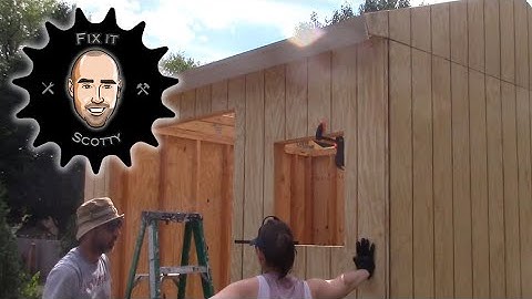Building a 10 x 12 Shed, Part 3: Wall Sheathing