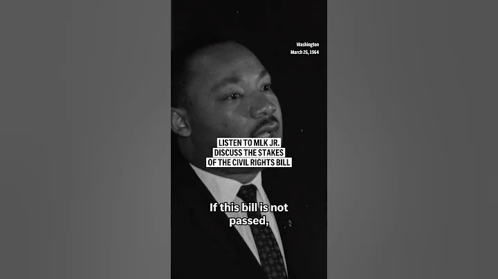 MLK Jr. discusses the stakes of the civil rights bill