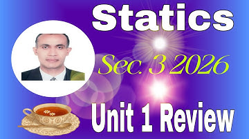Statics sec  3 Unit 1 Reviw Elmoasser 2026 and egypt exam 2025 1st and 2nd session