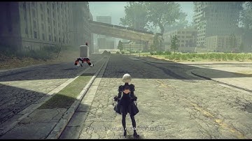 NieR: Automata - Unique dialogue at the beginning (Ledge)