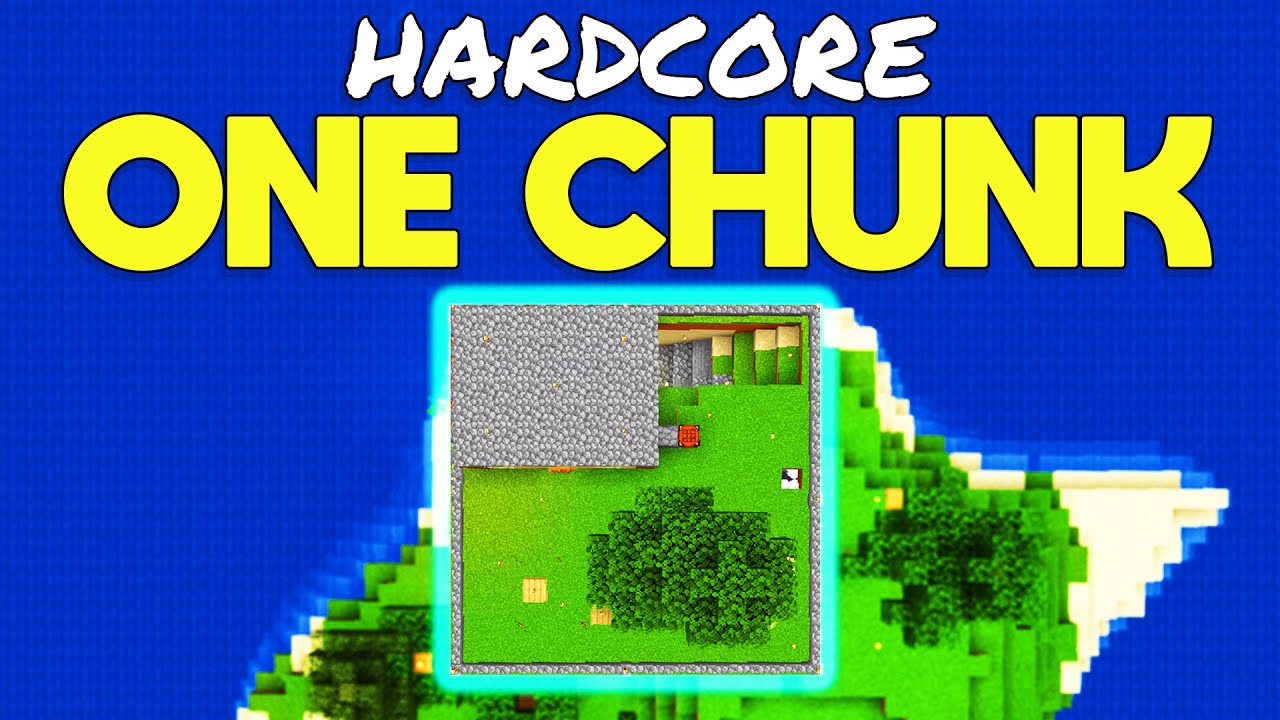 Hardcore Minecraft but I can't leave my spawn chunk - YouTube