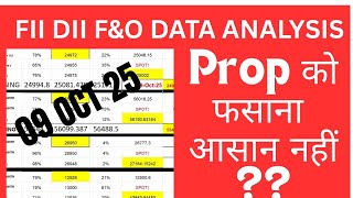 FII DII DATA AND NIFTY &amp; BANK NIFTY ANALYSIS  FOR 09 OCT 25 | SENSEX EXPIRY | EDUCATIONAL VIDEO