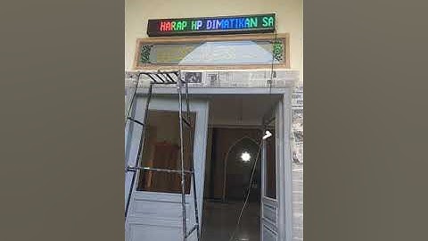 Cara setting jam masjid digital running text remot