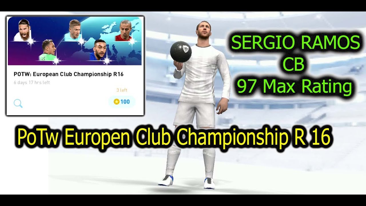 Pes 2021 Europen Potw Sergio Ramos Max Rating || 97 Sergio Ramos In Potw Europen Club Chamionship