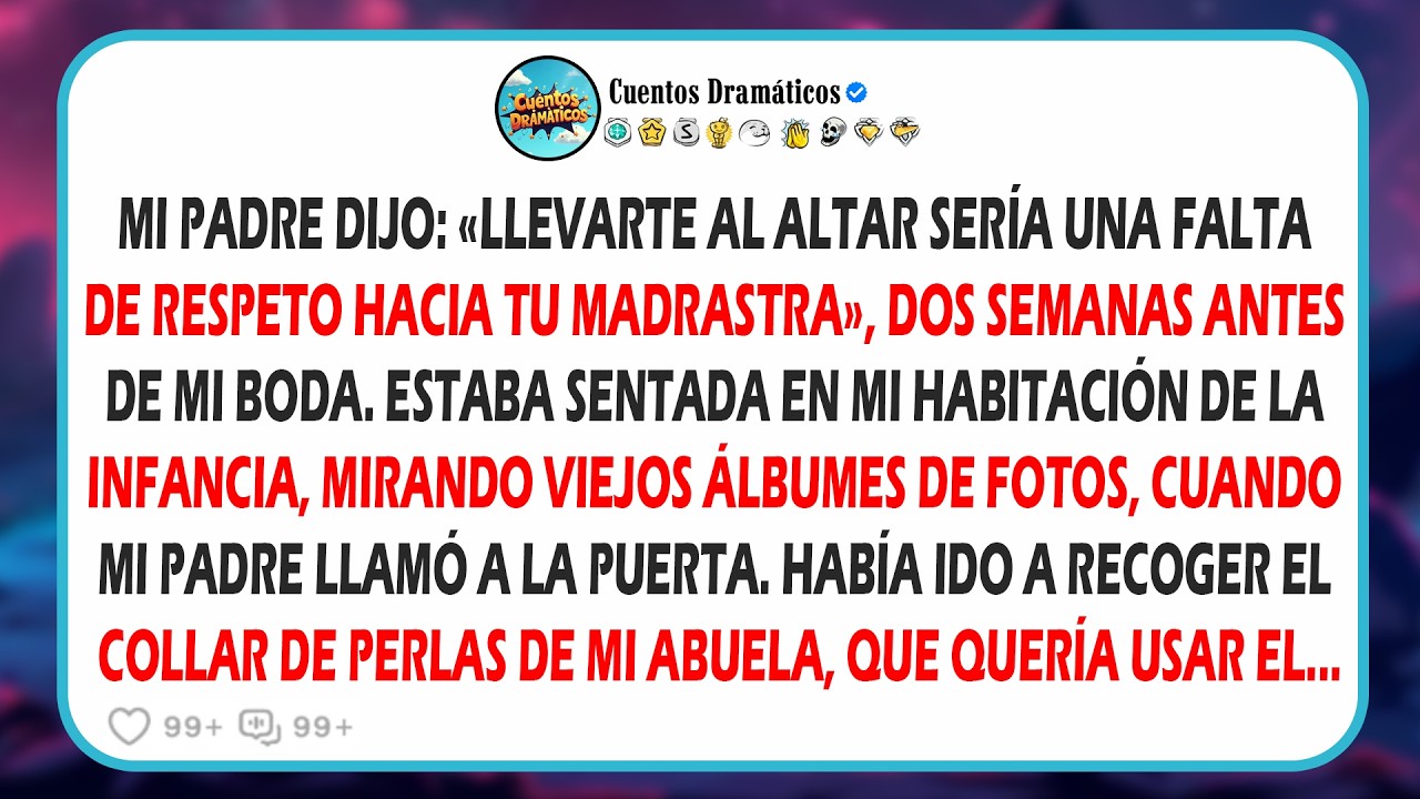 Мой отец сказал: «Приводить тебя к алтарю было бы неуважением к твоей мачехе».