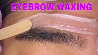 EYEBROW WAXING #eyebrowwaxingtutorial #eyebrowshaping