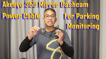 How To Install Power Cable For Parking Monitoring in the Akeeyo 360 mirror dashcam