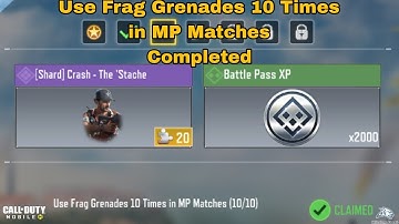 Use Frag Grenades 10 Times in MP Matches Cod Mobile 2023