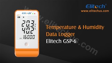 How to Use Elitech GSP-6 Temperature and Humidity Data Logger