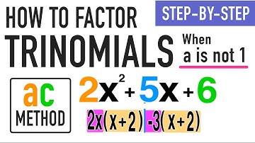 How to Factor a Trinomial When a is Not 1 Explained! (AC Method)