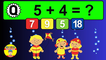 20 Math Quiz for Kids | One Digit Addition Quiz