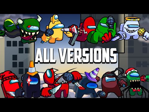 Impostor ALL VERSIONS (v1,v2,v3,v4 fanmade) Ejected Friday Night Funkin`