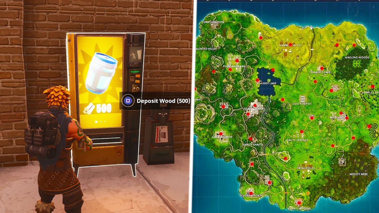 How To Find Vending Machines In Fortnite All Vending Machine - how to find vending machines in fortnite all vending machine spawn