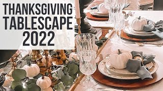 Decoration Ideas for Thanksgiving Table 2022 - Thanksgiving Tablescape Decor