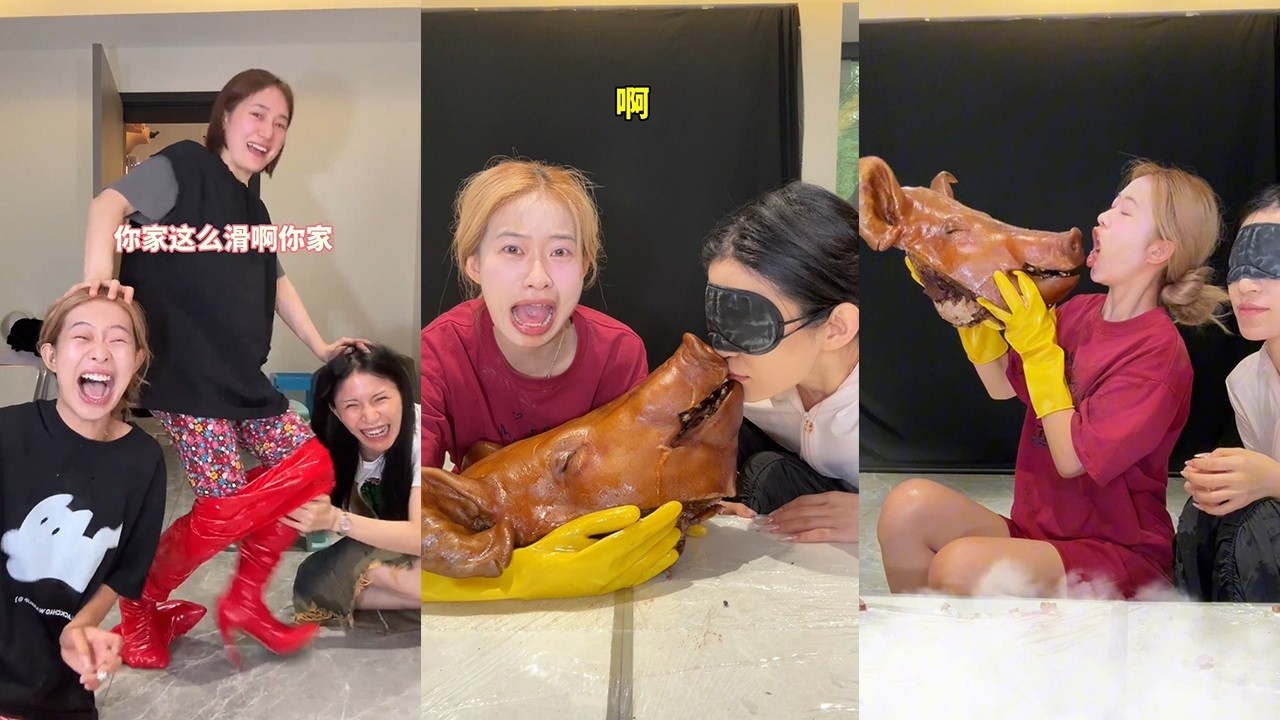 【周周啊】豬頭：為我發聲！有人非禮呀！#funny #閨蜜 #好朋友 #vlog #分享 #熱門#搞笑 #爆笑#搞笑女#小管baby