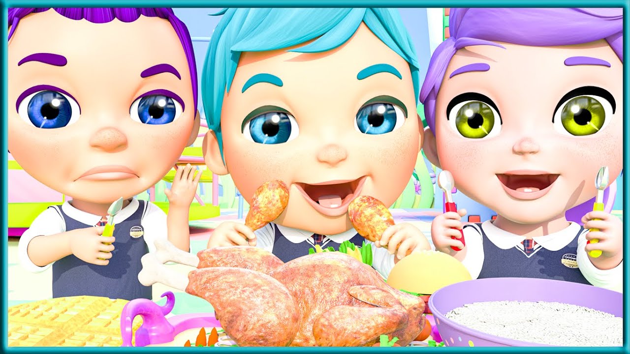 Table Manners Tips + Kitty Cat Nursery Rhymes and Kids Songs Super