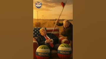 Haha Snake Mining 😜😜 Funny Ai Trump Vs Putin#satire #shortsfeed #trending