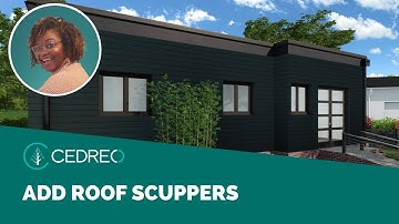 [Cedreo Tutorial] How to insert roof scuppers?