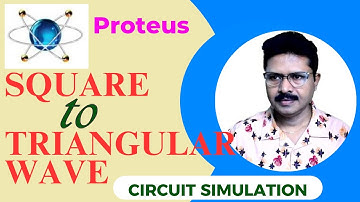 [Proteus #2] Square wave to Triangular wave converter || Circuit Simulation