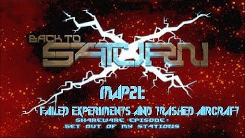 Back to Saturn X E1 - Map21: Failed Experiments and Trashed Aircraft (100%) [DOSBox]