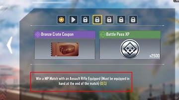 Win a MP Match with an Assault rifle equipped ( Must be equipped in hand at the end of the match)