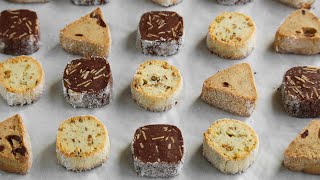 Sablé Cookies 🟡🔺🟫 [Lemon, Coffee & Chocolate] Shortbread Cookies Recipe