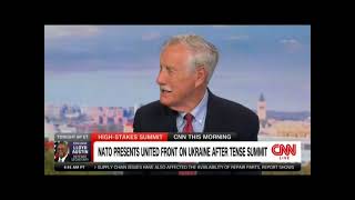 Celebrity Senator King Breaks Down His Trip to the NATO Summit on CNN This Morning Profile