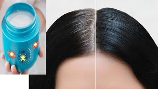 White Hair Turn To Black Naturally in 2 minutes | White hair natural dye with  herb