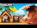 BAZA VS CZEKOLADOWE TSUNAMI MINECRAFT TSUNAMI CHALLENGE Vito VS Bella