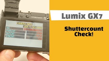 Pansonic Lumix G5, G6, G7 (=G70), GX1, GX7, and GX8 Shuttercount check